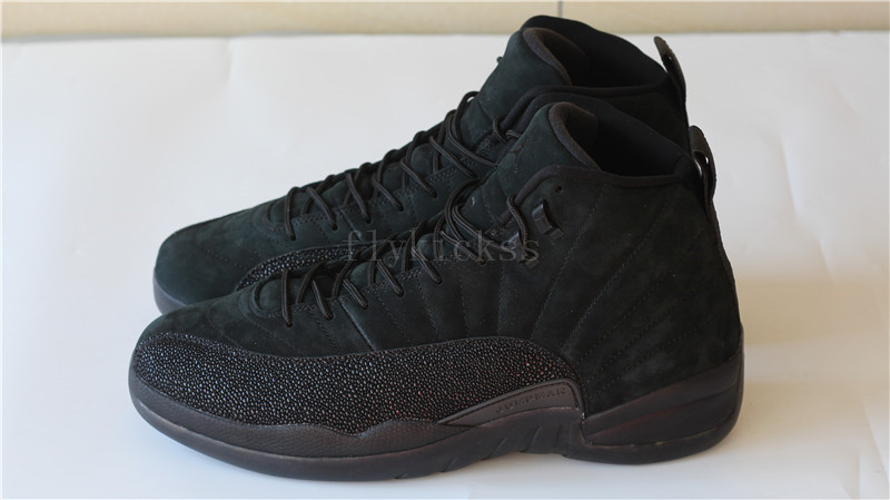 Authetnic Air Jordan 12 Retro OVO Black 2017